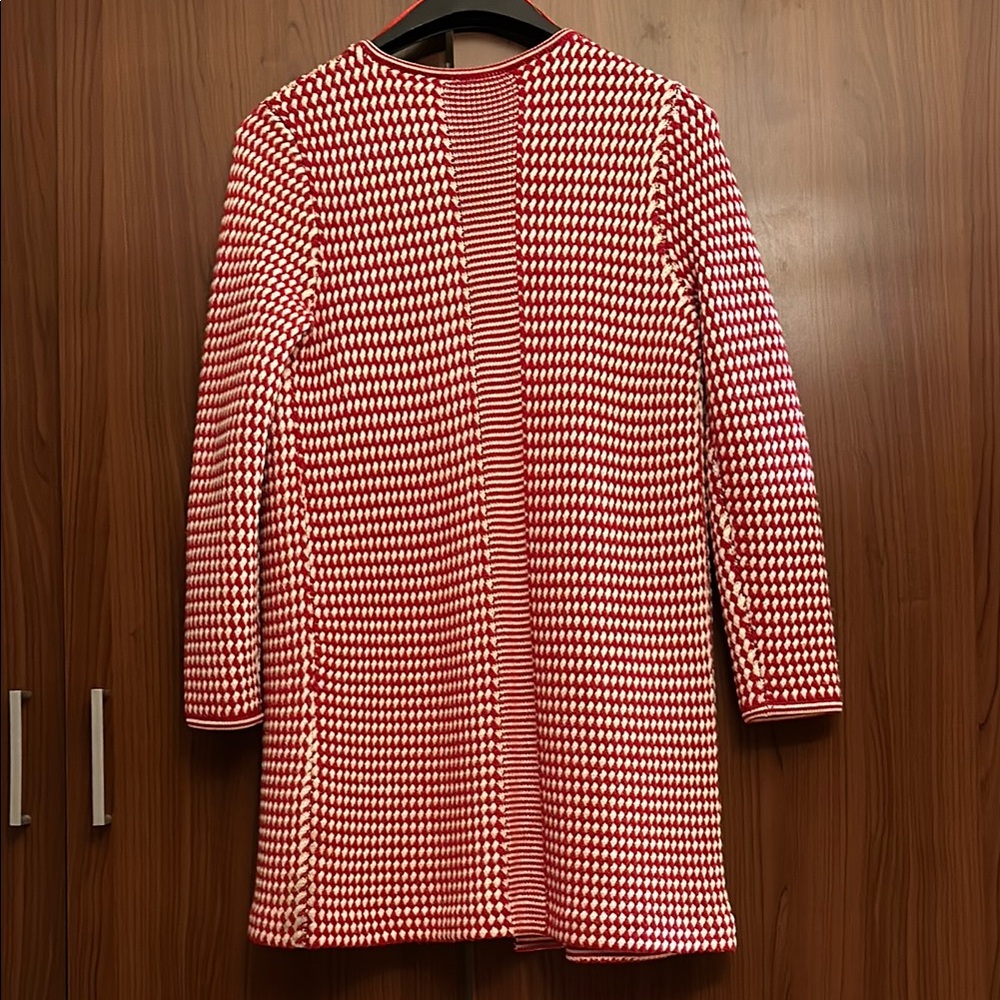 Talbots Red And White Patterned Jacket - image 3